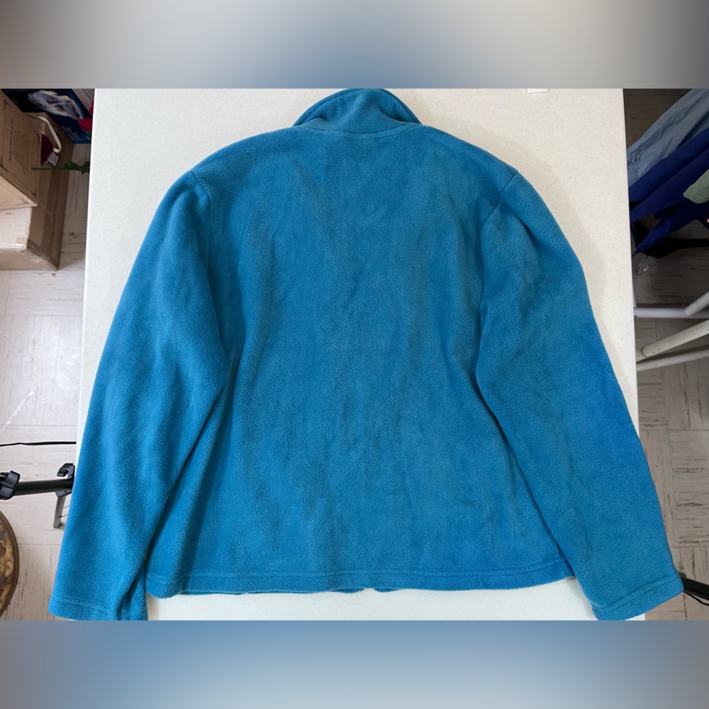 Kim Rogers Women’s Turquoise Fleece Jacket. XL. Super soft. - Picture 7 of 11